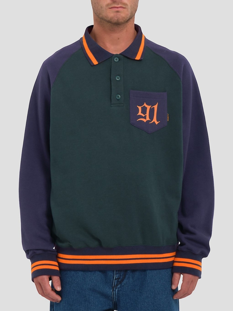Volcom Fa Nando Von Arb Crew Half-Zip Sweater Ponderosa Pine