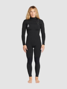 Volcom 3/2mm Chest Zip Full Wetsuit Zwart
