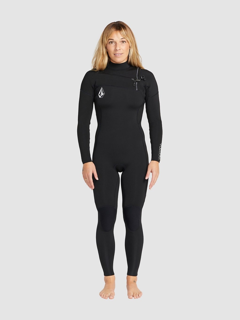 Volcom 3/2mm Chest Zip Full Wetsuit Zwart