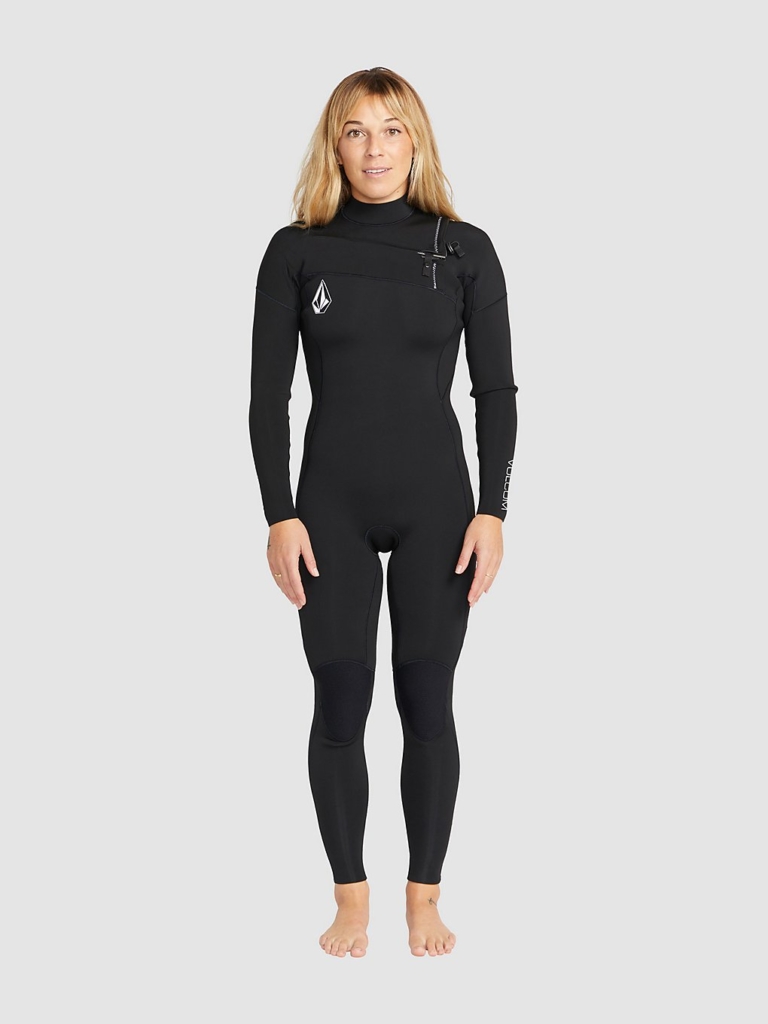 Volcom 4/3mm Chest Zip Full Wetsuit Zwart