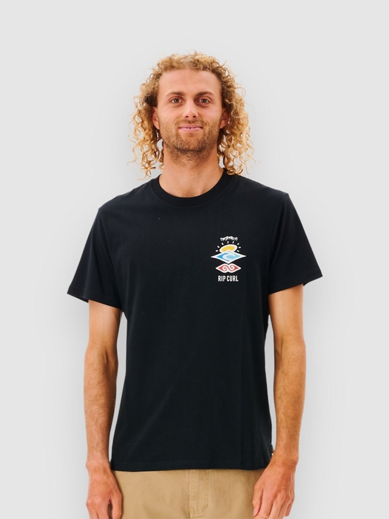 Rip Curl Search Icon T-Shirt Zwart