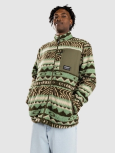 Oakley Mountain Fire Sherpa Zip Hoodie Groen Norway Pattern