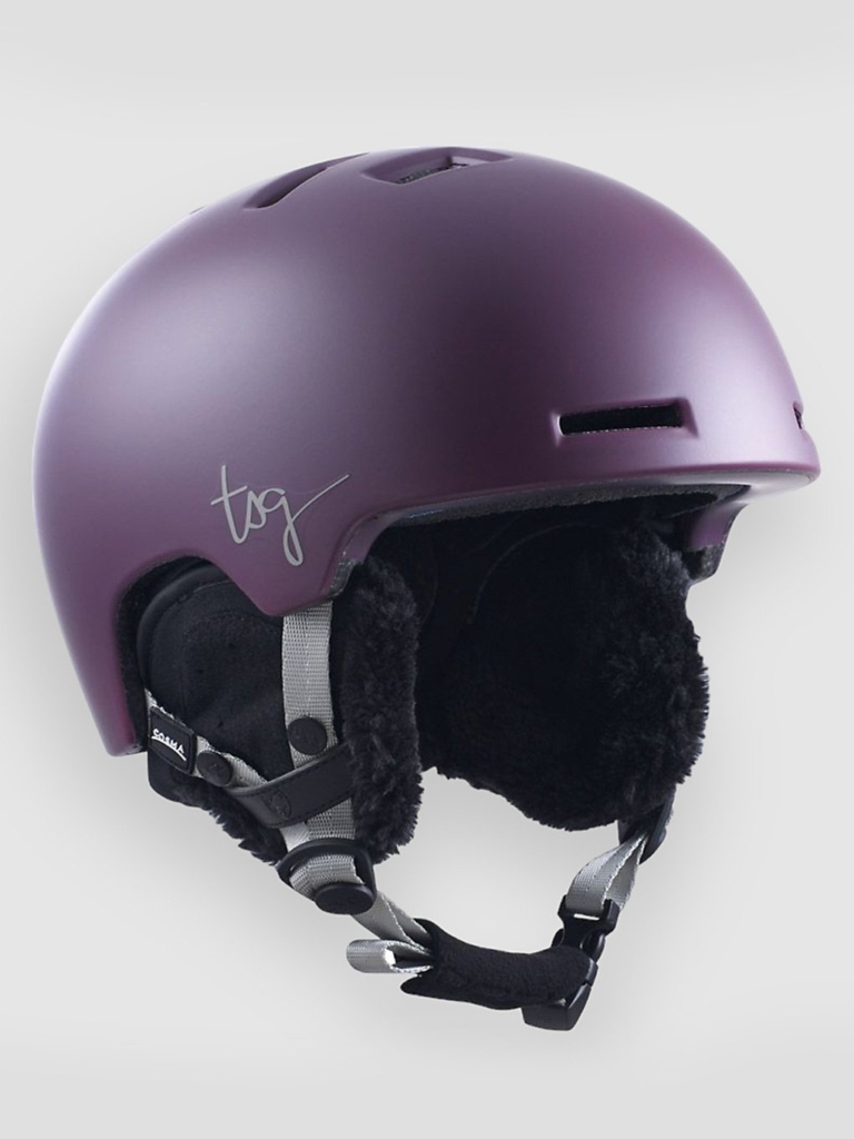 TSG Lotus Solid Color Helm patroon Satin Eggplant