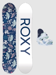Roxy Poppy Package + Poppy XS 2024 Kids Snowboard Set patroon Uni