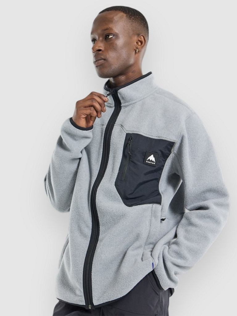 Burton Cinder Zip Hoodie Grijs Heather