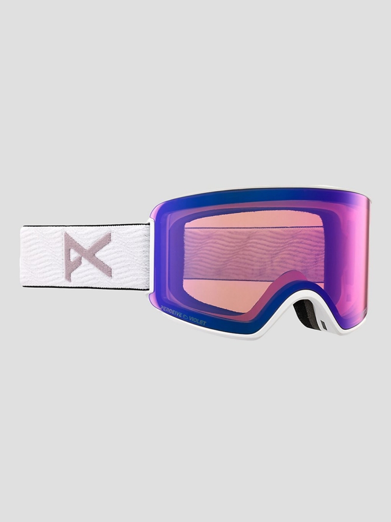 Anon Wm3 MFI W/Spr White +Bonus Lens Goggle Prcv Vrbl Vlt