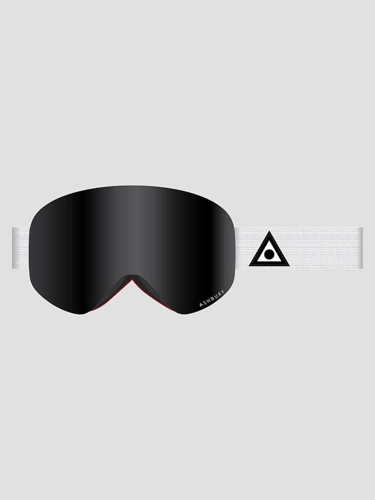 Ashbury Sonic White Triangle +Bonus Lens Goggle Geel