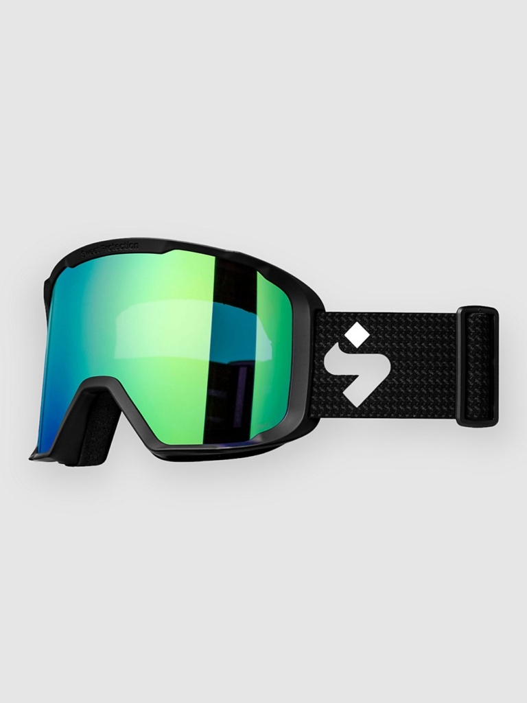 Sweet Protection Durden Reflect Matte Black Goggle Rig Emerald