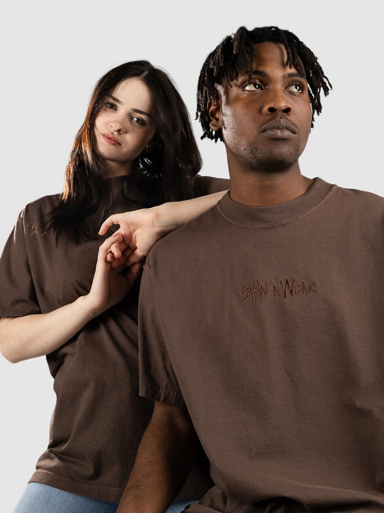 Shaka Wear 7.5 Oz Logo T-Shirt Mocha