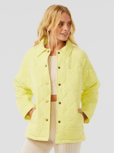 Rip Curl Premium Surf Quilted Jas Light Geel
