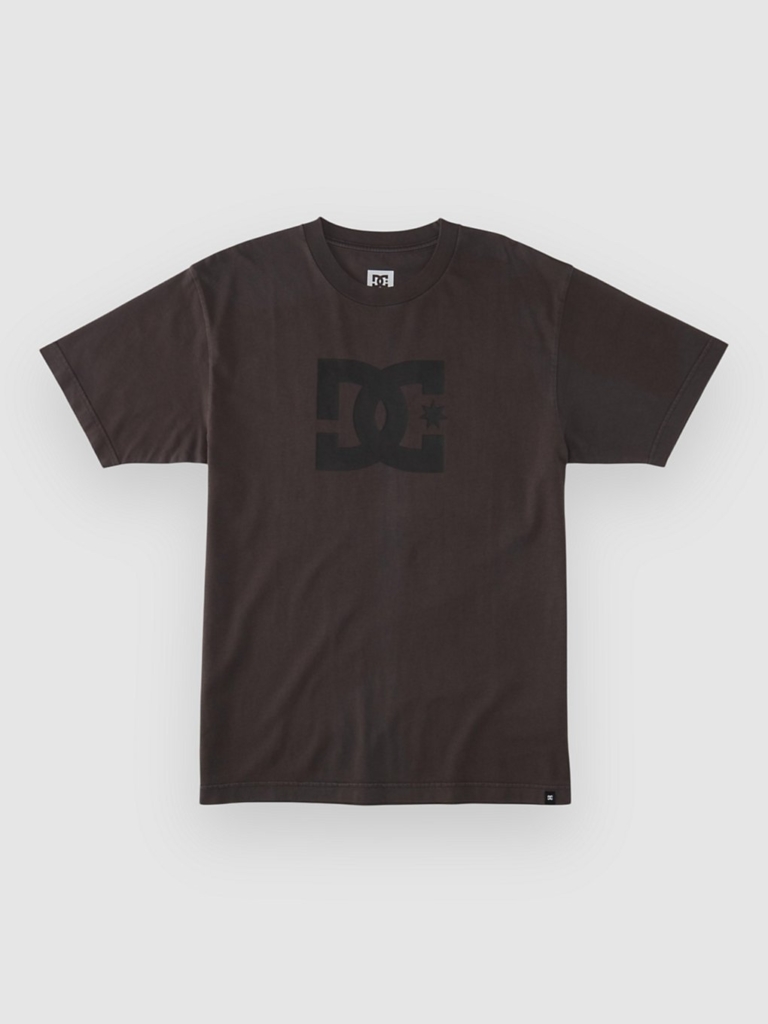 DC Star Pigment Dye T-Shirt Zwart Enzyme Wash