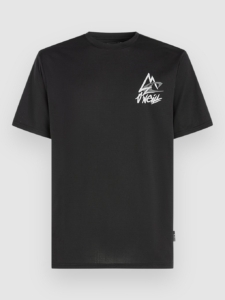 O’Neill Hybrid Logo T-Shirt Zwart Out
