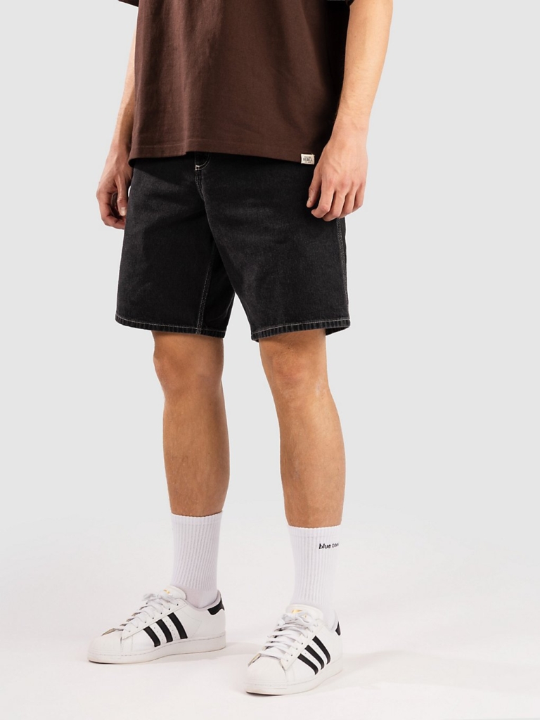 Carhartt WIP Simple Korte Broek Zwart Heavy Stone Wash