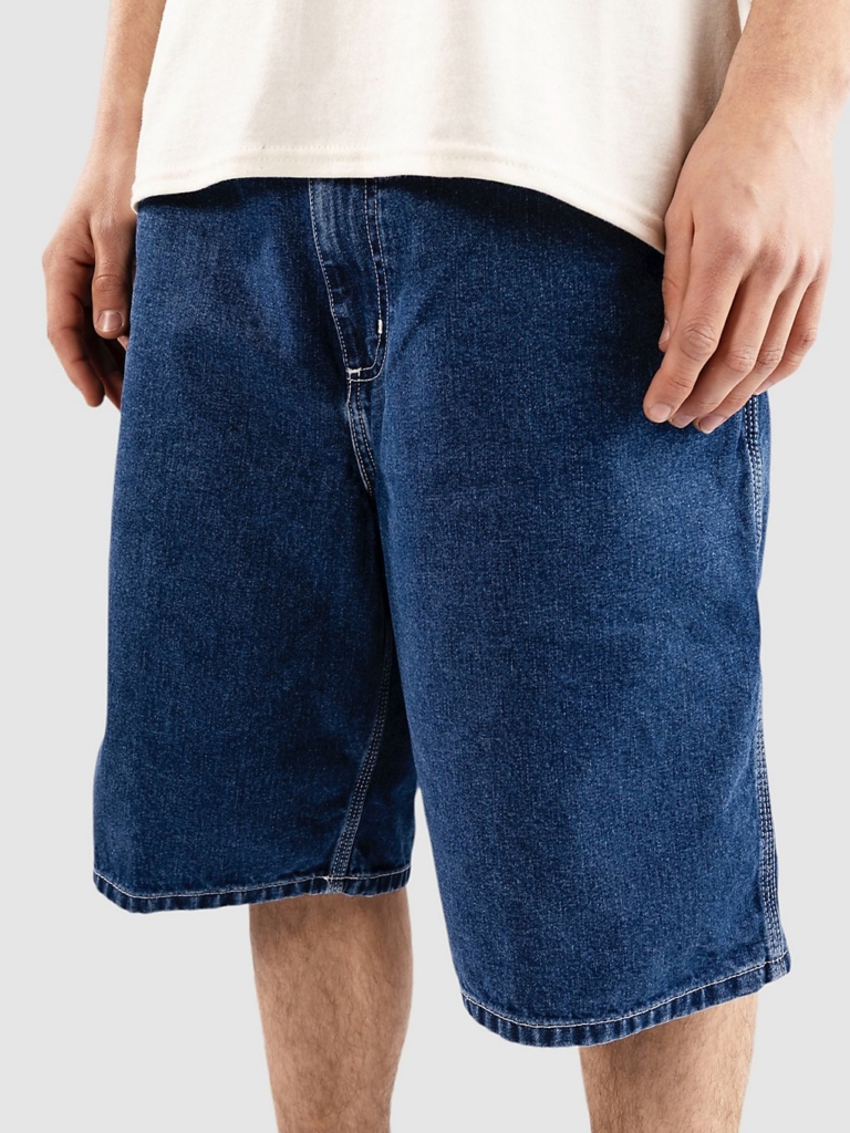 Carhartt WIP Simple Korte Broek Blauw Stone Washed