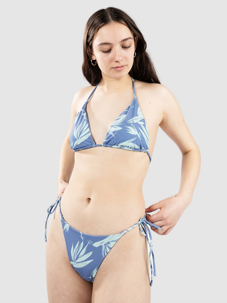 Salty Crew Seafarer String Bikini Top Blauw Dusk