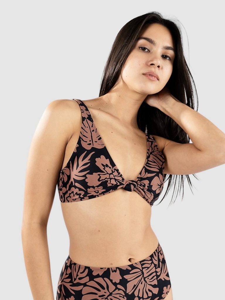 Hurley Bayside Knot Bikini Top Zwart