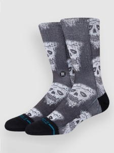 Stance Pizza Face Sokken Whiteblack