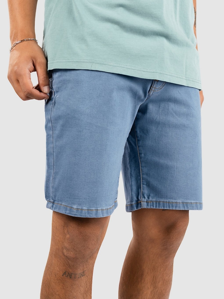 Urban Classics Relaxed Fit Jeans Korte Broek Blauw Washed