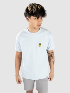 Iriedaily Lazy Sunny Day Emb T-Shirt Ice Blauw