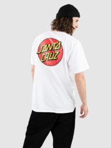 Santa Cruz Classic Dot Chest T-Shirt Wit