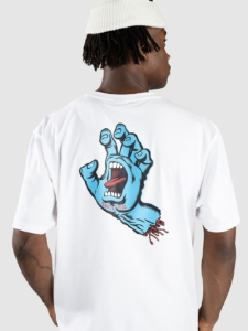 Santa Cruz Screaming Hand Chest T-Shirt Wit