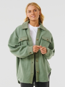 Rip Curl High Tide Fleece Shacket Jas Sage