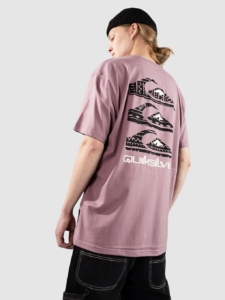 Quiksilver Vertical Logos T-Shirt Grape Shake