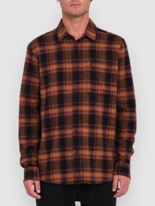 Volcom Baystone Flannel Hemd Zwart