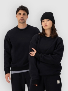 Mons Royale Verdant Merino Organic Cotton Crew Sweater Zwart