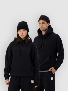 Mons Royale Verdant Merino Organic Cotton Hoodie Zwart