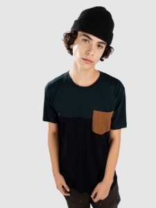 Iriedaily Block Pocket T-Shirt Groen Zwart