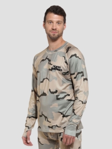 Horsefeathers Riley Thermo Shirt camouflage Desert Camo