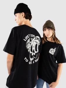 The Dudes Too Short Smokes T-Shirt Zwart