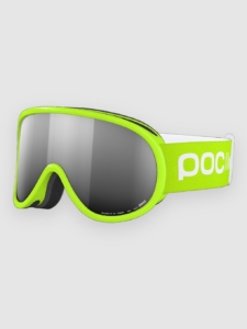 POC Pocito Retina Fluorescent Yellow/Green Goggle Partly Sunny Zilver