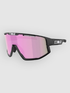 BLIZ Active Eyewear Fusion Small Matt Black Zonnebril Bruin W Rose Multicolor