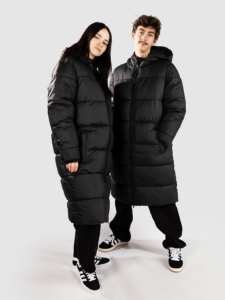 Urban Classics Long Puffer Jas Zwart