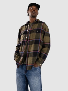 Levi’s Jackson Worker Hemd patroon Huck Plaid Olive Night Fl