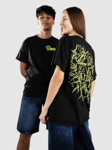 Donut Cap Cracked T-Shirt Zwart