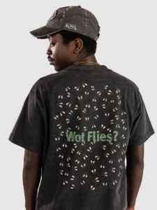 Pass Port Wot Flies T-Shirt Zwart Acid