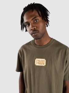 Pass Port Yearbook Logo T-Shirt Olive