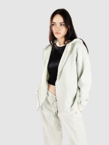 Ninth Hall Meena Full Zip Hoodie Aqua Mineral Wash