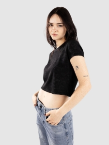 Zine Carmina T-Shirt Zwart Mineral Wash