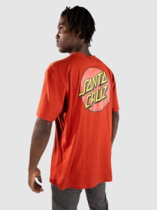 Santa Cruz Classic Dot Chest T-Shirt Dark Rust