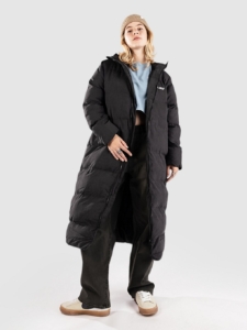 Santa Cruz Strip Long Quilted Jas Zwart