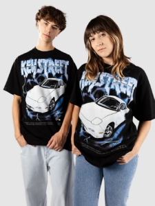 Key Street Heavy Rotation T-Shirt Zwart