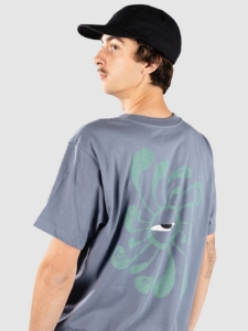 RVCA La Eye Swirl Pocket T-Shirt Vintage Marineblauw