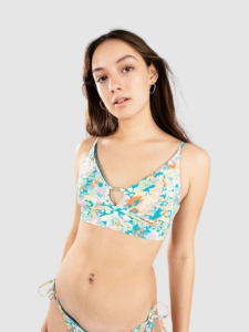 Billabong Bella Costa Vneck Cami Tnk Bikini Top patroon Multicolor