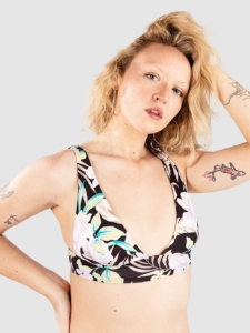 Billabong Shadow Tropic Remi Plunge Bikini Top patroon Multicolor