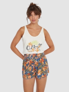 O’Neill Johnny Smocked Waist Korte Broek patroon Blauw Painted Tropics