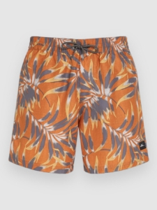 O’Neill Cali Floral 16” Boardshorts Oranje Dipped Leaves
